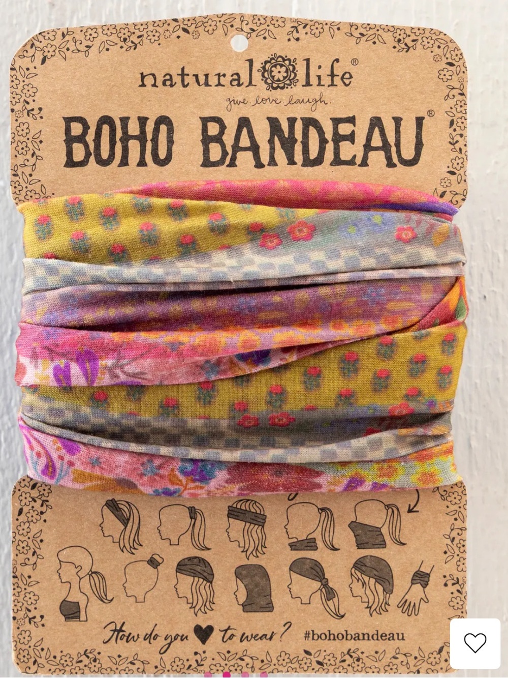 Boho Bandeau Garden Waves Stretch Headband
